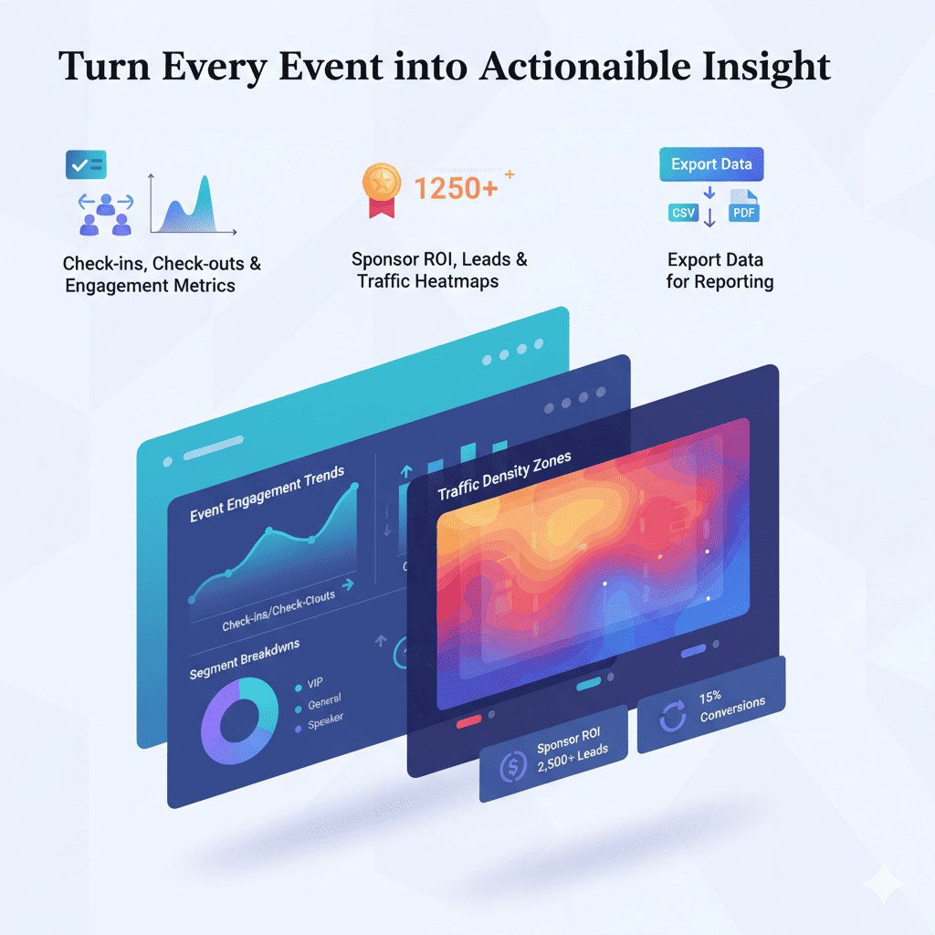 After the Event — Analyze & Improve with comprehensive analytics